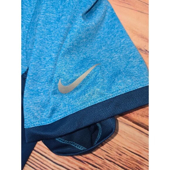 Nike Golf Tour Performance Dri-Fit Polo Shirt Large Blue Polyester Short Sleeve - Picture 7 of 8